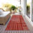 Clayra Red Washable Indoor-Outdoor Rug - -572515962