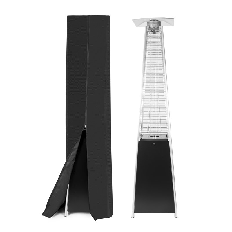Housse pour chauffe-terrasse d'extérieur au propane OuterMust Pyramid, noir imperméable