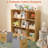 Toy Storage Organizer With 2 Storage Bins,Toy Storage Cabinet, Toy Chest Storage For Playroom, Oak-125766177