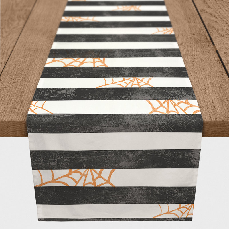 Florissa Striped Halloween Table Runner, 72" L x 16" W