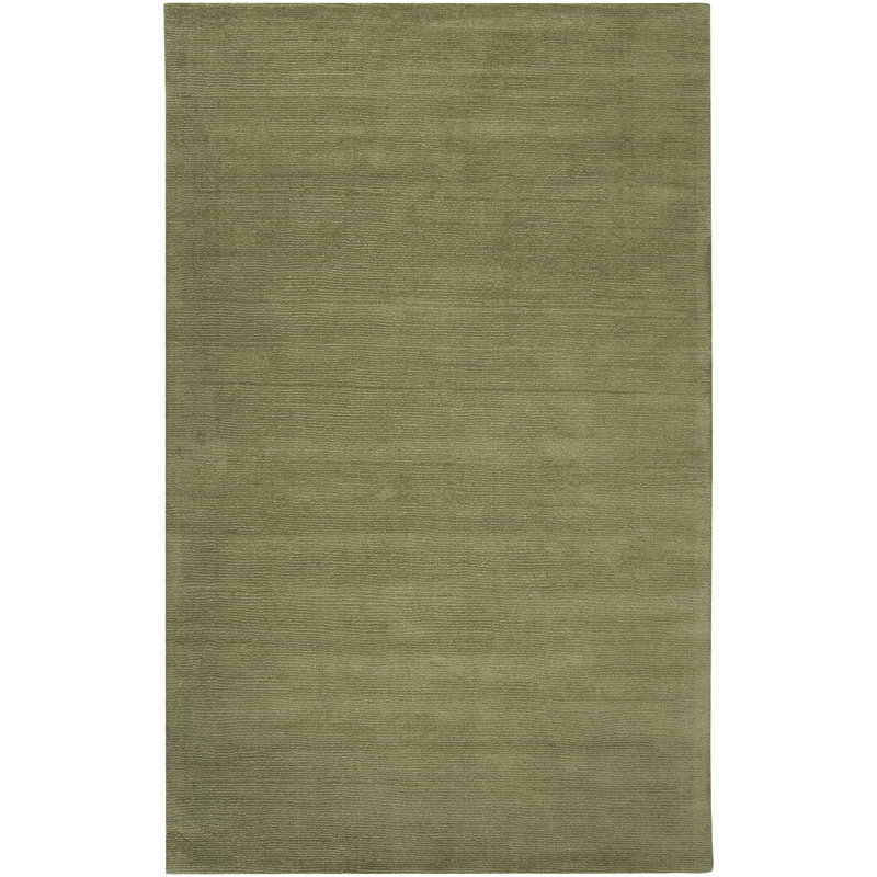 Moroccan Wool Hand Loomed Area Rug, Sage, Rectangle 183 x 274 cm
