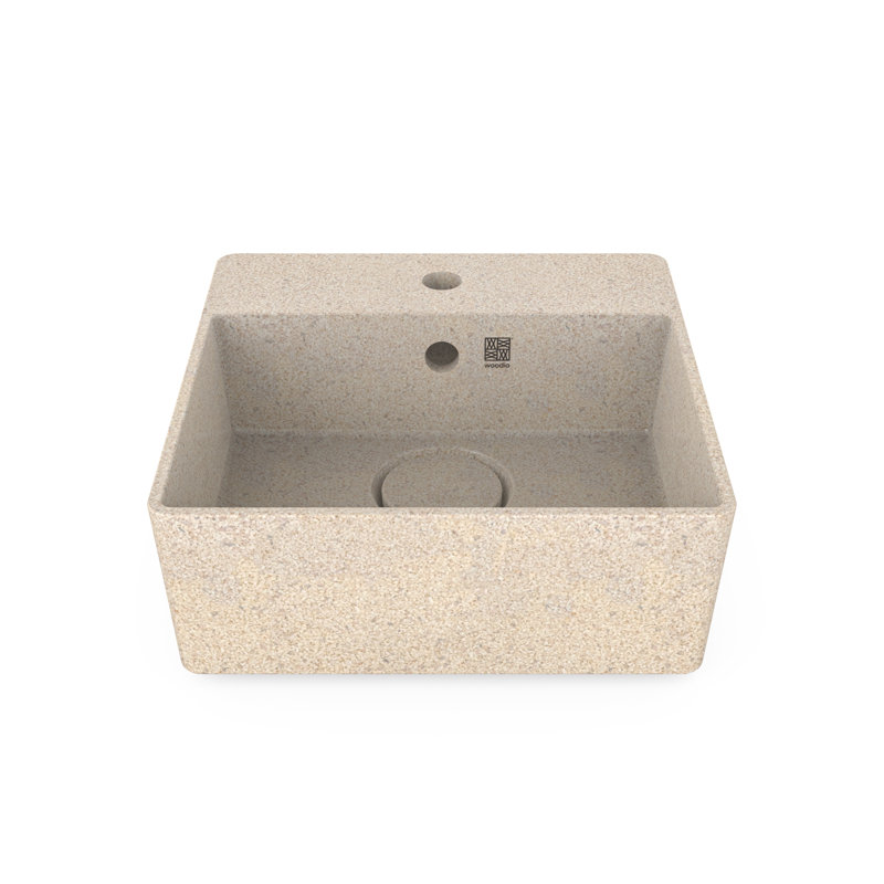 Cube40 15.75'' L Bathroom Sink, Polar