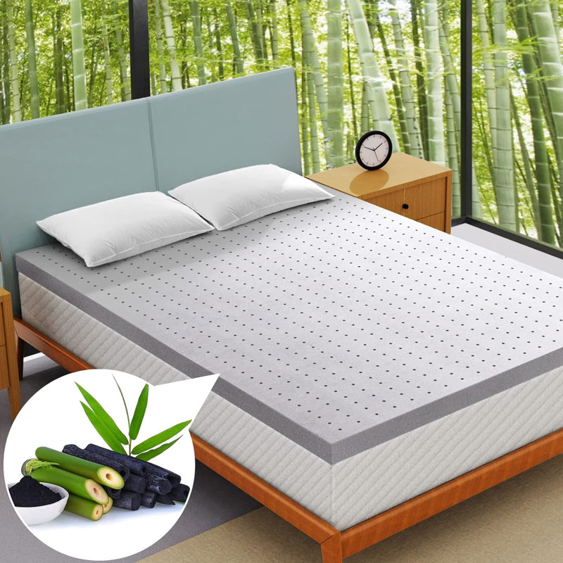 Très grand matelas en mousse viscoélastique imprégnée de gel de très grande densité de 2 pouces pour un sommeil doux et rafraîchissant
