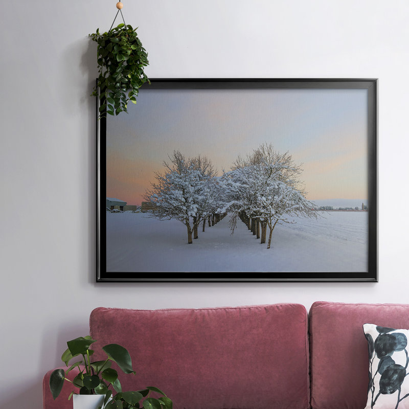 Parmi les arbres, reproduction sur toile, Noir, H 26 po x l 38 po x P 1,5 po