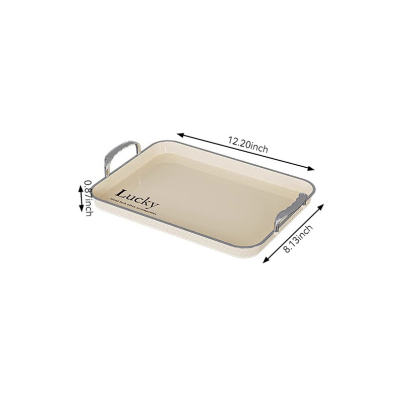 Jomtien Plastic Tray, 0.87" H x 8.13" W x 12.2" D