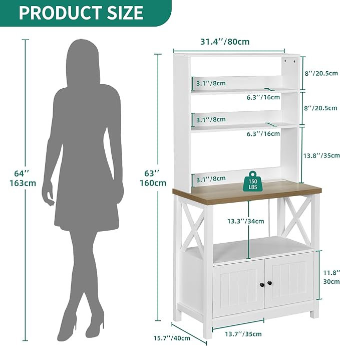 Lillyona 63'' Kitchen Pantry