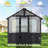 Outdoor Wooden Polycarbonate Greenhouse 6x8Ft-116786956