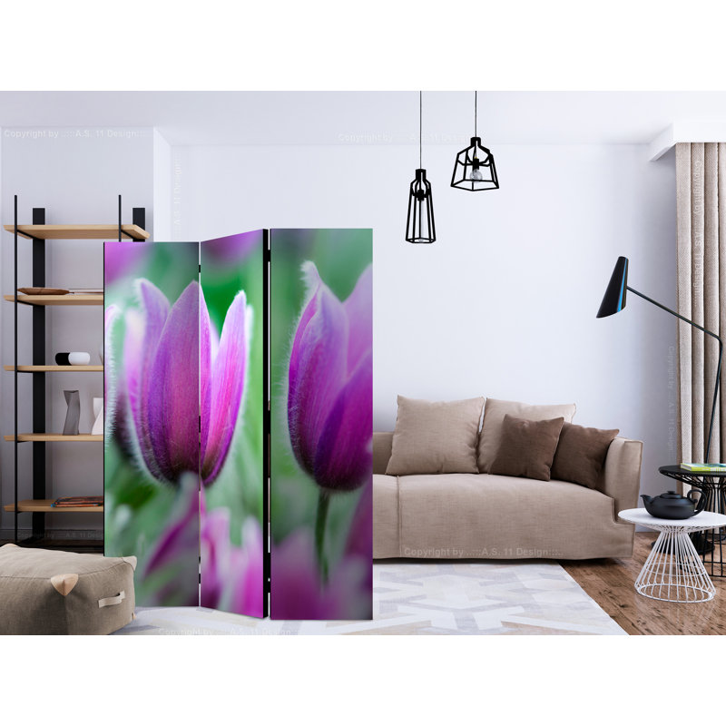 135cm W x 172cm H 3 - Panel Wood Folding Room Divider