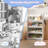 Arlease 4 Tier Kids Bookshelf and Book Storage, Organizer with Two Hooks