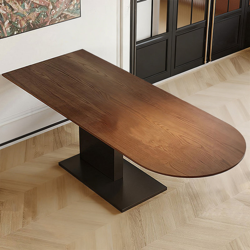 Table de salle à manger en bois massif noisette, H 29,53 po x L 70,87 po x l 31,5 po