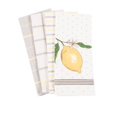 Design Imports Set of 2 Lemon Bliss Oven Mitts 