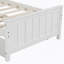 Lit plateforme simple avec lit gigogne, blanc-924208