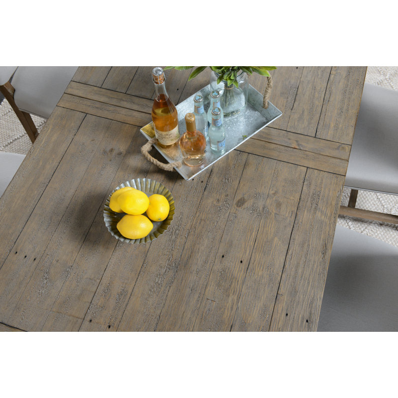 Driftwood Extendable Dining Table, Distressed Brown