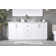 Hayes 72'' Double Bathroom Vanity with Engineered Marble Top