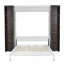Grand lit escamotable mural avec portes de rangement, espresso-1406897004