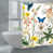 Motif floral bleu