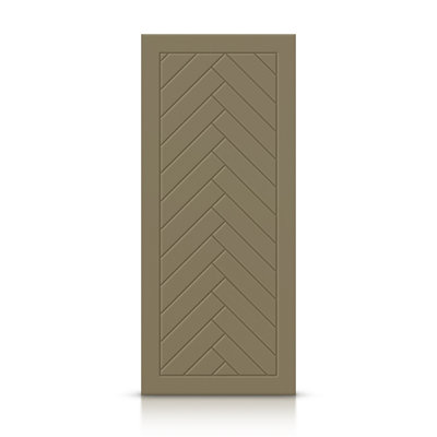 Hollow Paneled Painted without Installation Hardware Kit Slab Door