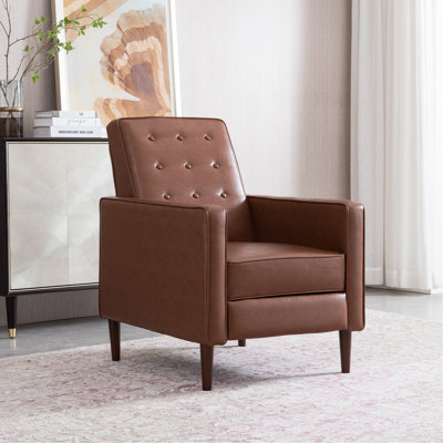 Canapé inclinable en tissu Mid-Century