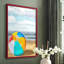Beach Ball I, reproduction encadrée - bois massif-1199144795-1199144801