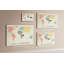 Wall Mounted cork board with print wall art kitchen notice board decorative bulletin board ideas Letters world map