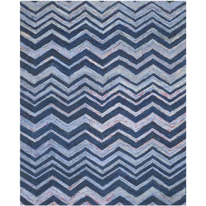 Mardell Hand Tufted Cotton Chevron Rug, Rectangle 2' x 3'