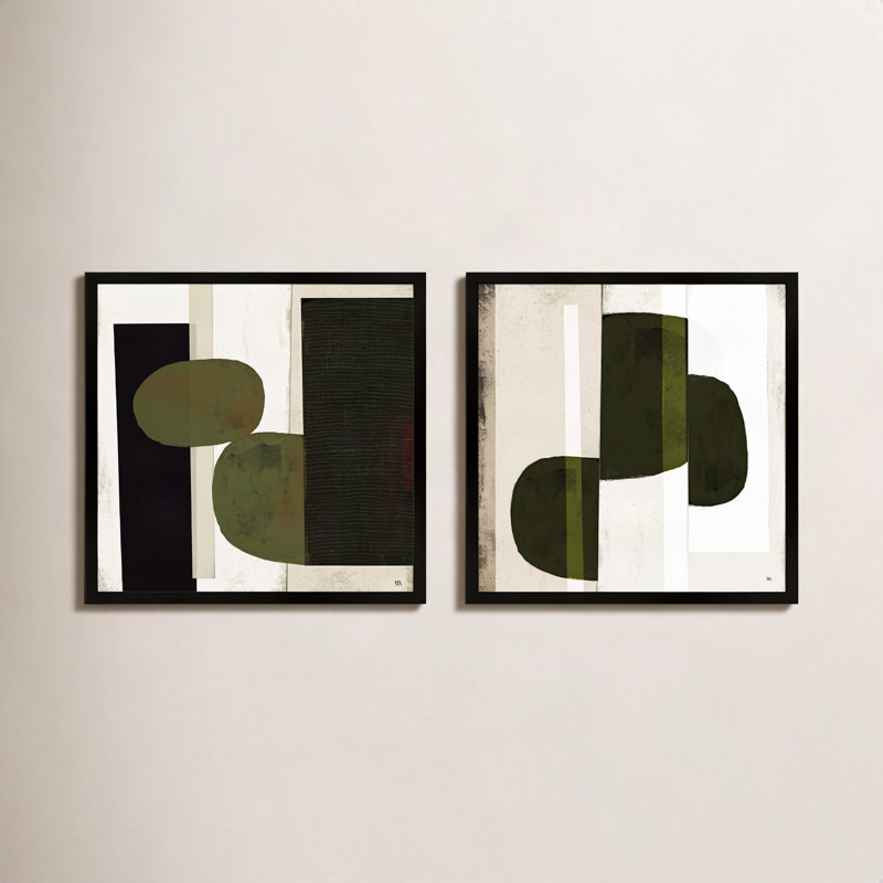 Collage Painting by StudioM, 44" H x 88" W, Black