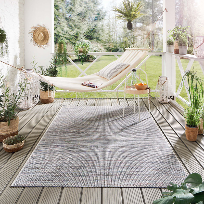 Swink No Pattern And Not Solid Colour Flatweave Indoor / Outdoor Area Rug, Rectangle 240 x 290cm