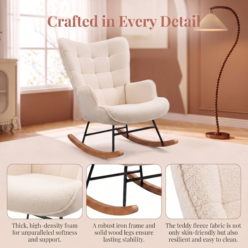 Rocking Chair, Beige