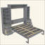 Lit escamotable avec tablettes de rangement et tiroirs Murphy-129743577-129743580