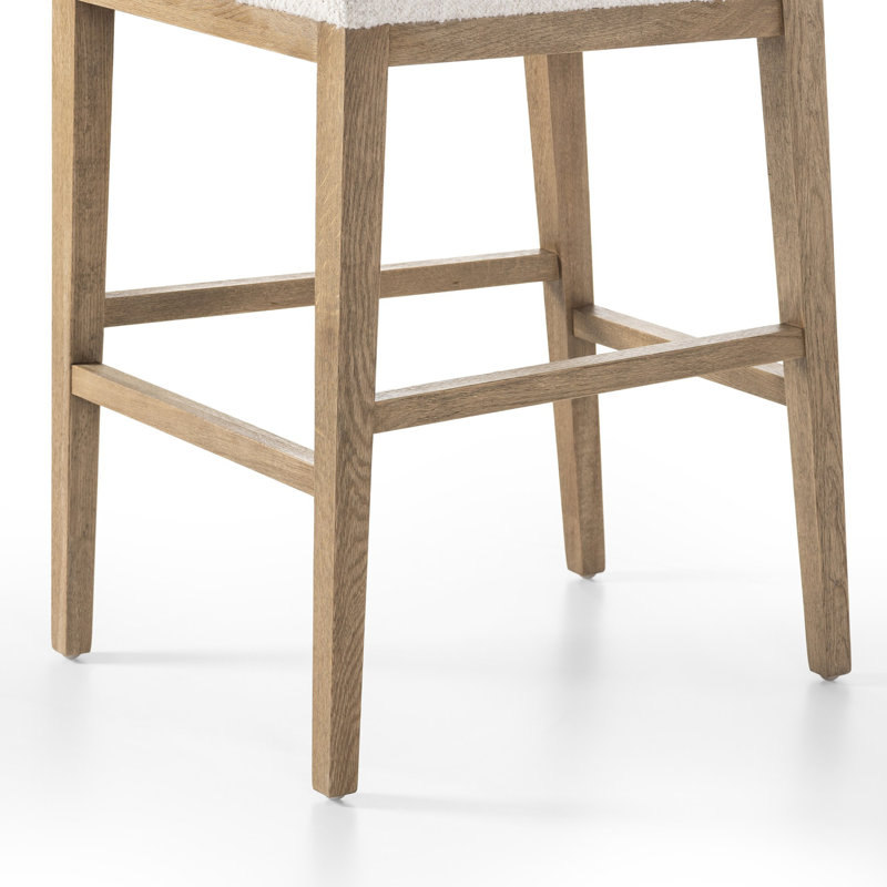 Carlo Stool-Somerton Ash-Counter & Bar, White, Bar Stool (31.25" Seat Height)