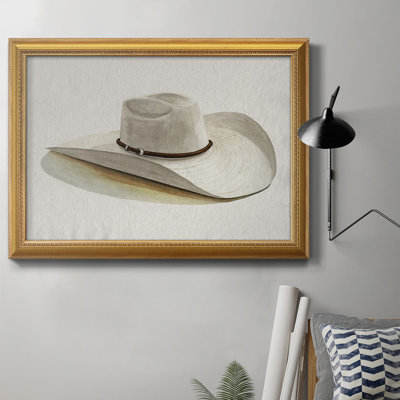 Cowboy Hat II - Toile encadrée de qualité supérieure - prête à être accrochée