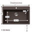 Évier de cuisine à cuve simple en granite Mocha 33 pouces Houzer Quartztone - V-300 MOCHA