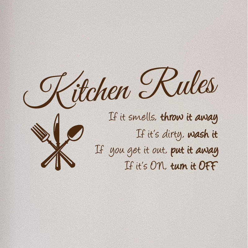 Text & Numbers Non-Wall Damaging Wall Decal, Matte Brown
