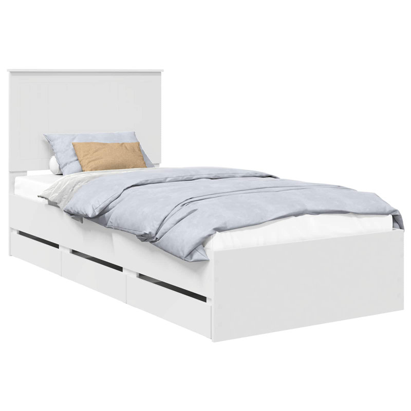 Bed, Single (3'), White