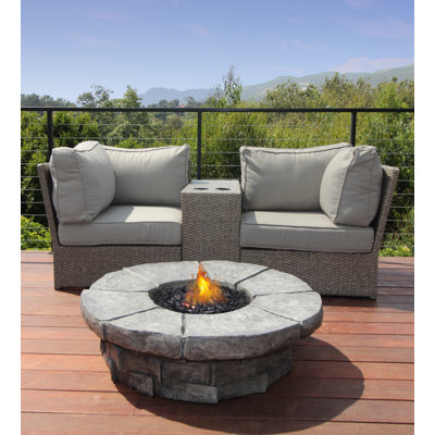 Athelene Fully Assembled 2 - Person Seating Group with Cushions