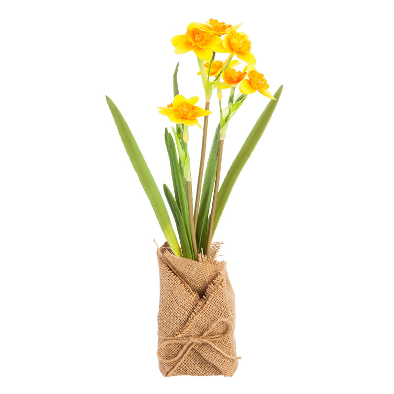 Plante de fleurs artificielle 10 po en pot