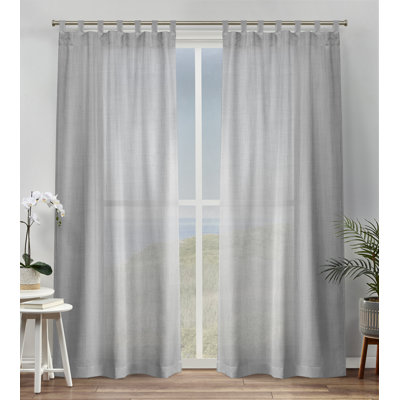 Bella Tab Top Sheer Curtain Pair