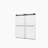 56-60"W X 70"H Frameless Double Sliding Shower Door,5/16" (8Mm) Thick SGCC Tempered Clear Glass,Double Side Easy Clean Coat, Shower Door-123698755