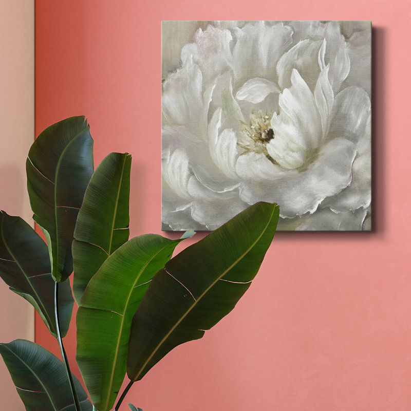" Perfect Peony-Premium Gallery Wrapped Canvas - Ready To Hang ", 10'' H x 10'' W x 1.5'' D