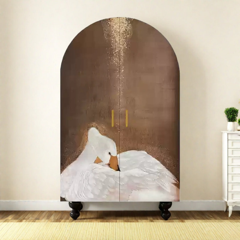 Modern Minimalist Double-Door Wardrobe