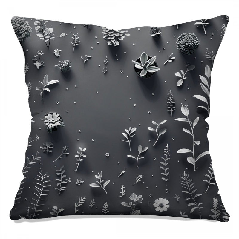 Coussin Succulent, oreillers floraux à double face, 18 po x 18 po