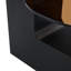Modern Simple Double-Layer Round Coffee Table - Transparent Brown Glass Top With Black MDF L-Shaped Legs.The Detachable Design Can Make The Use Of Space More Flexible.W1151P209571 (Only Including Table)