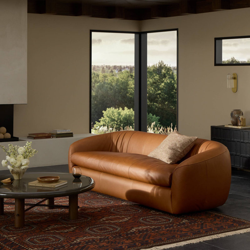 Saldana Sofa - 95"-Lorento Cognac