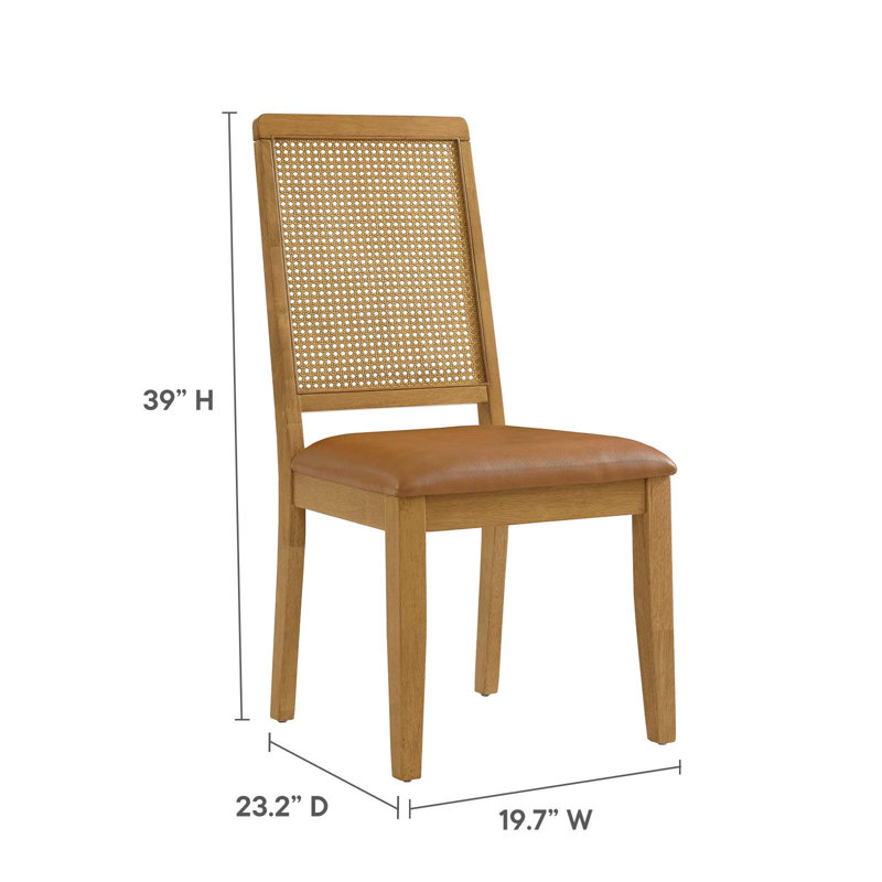 Chaise d'appoint Modway, Brun clair, Naturel