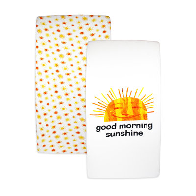 Organic Crib Sheet 2-Pack in Sunny Day