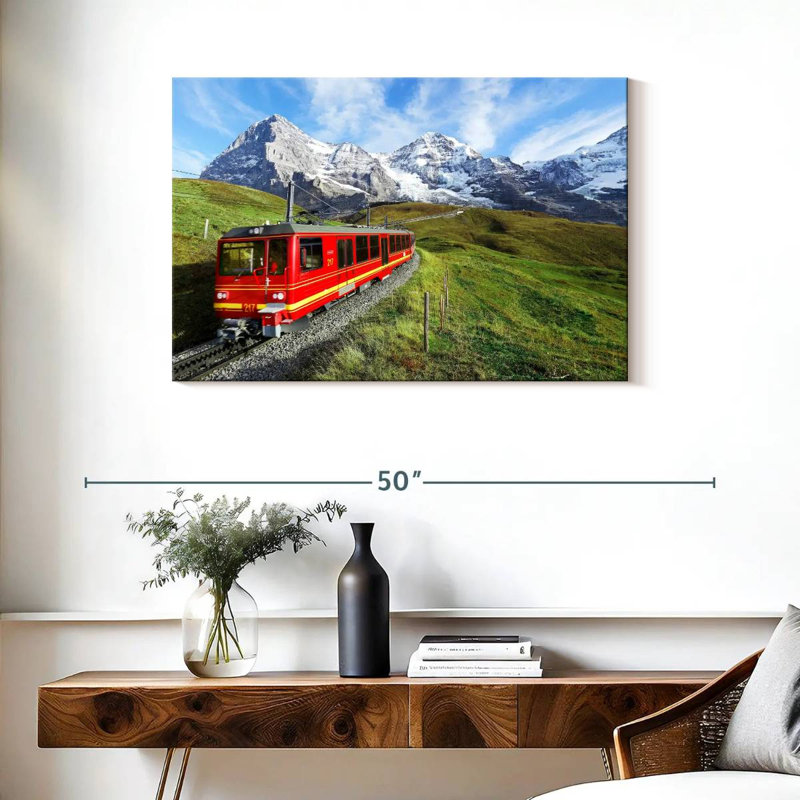 Mehar Bernese Highlands Train, 24" H x 36" W