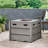 Square Wood Resin Propane Smokeless Fire Pit Table with Hidden Fuel Tank-1051181966