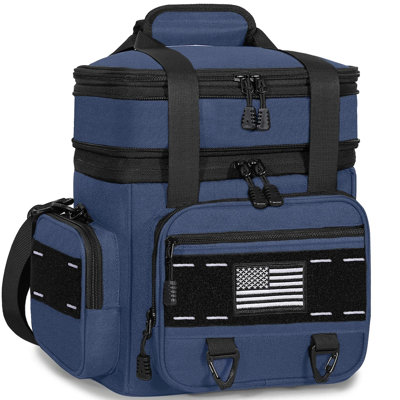 16L Expandable Tactical Insulated Lunch Box, Heavy Duty Leakproof Cooler Bag for Men Adults Work Outdoor Picnic Trips
