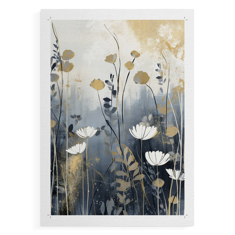 FLORAL Series CCCCLXX - Impression sur toile seulement - NON CADRE, H 12 po x l 8 po