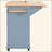 Kitchen Island With Power Outlet,Kitchen Storage Island With Drop Leaf And Rubber Wood,Open Storage And Wine Rack,5 Wheels,With Adjustable Storage For Home, Kitchen, And Dining Room, Grey Blue-934773029